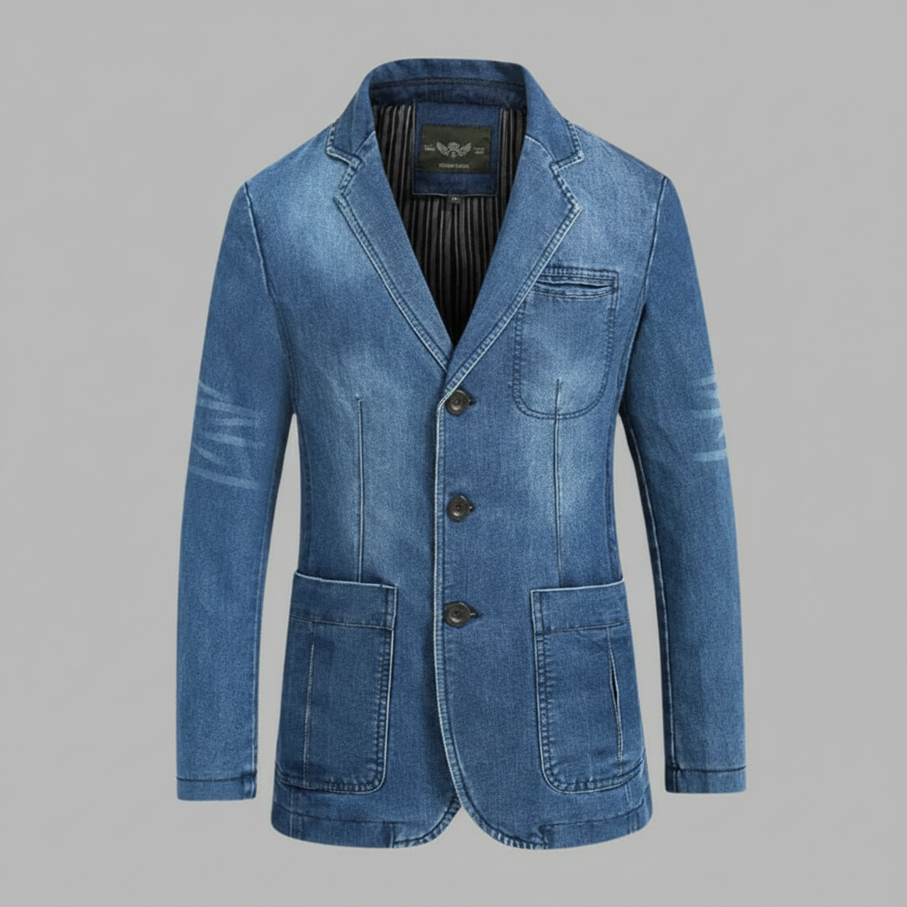 Skreddersydd Denimblazer for Menn | Uformell Jakke