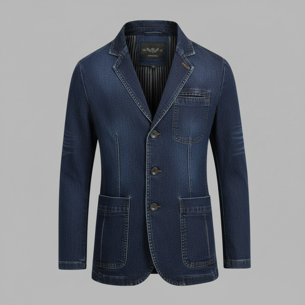 Skreddersydd Denimblazer for Menn | Uformell Jakke