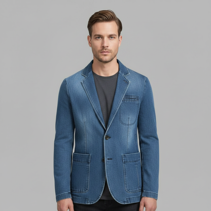 Skreddersydd Denimblazer for Menn | Uformell Jakke