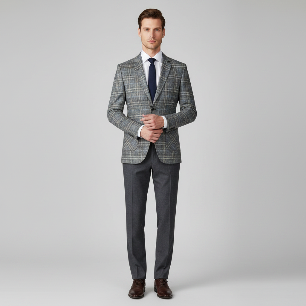 Slim Fit Lett Blazer for Menn | Moderne Skreddersydd Jakke