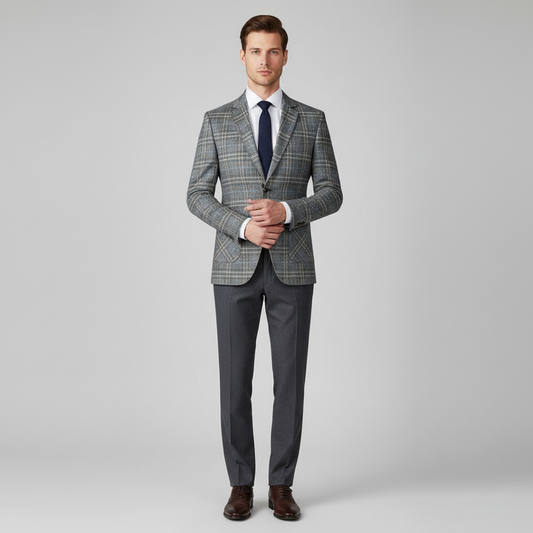 Slim Fit Lett Blazer for Menn | Moderne Skreddersydd Jakke