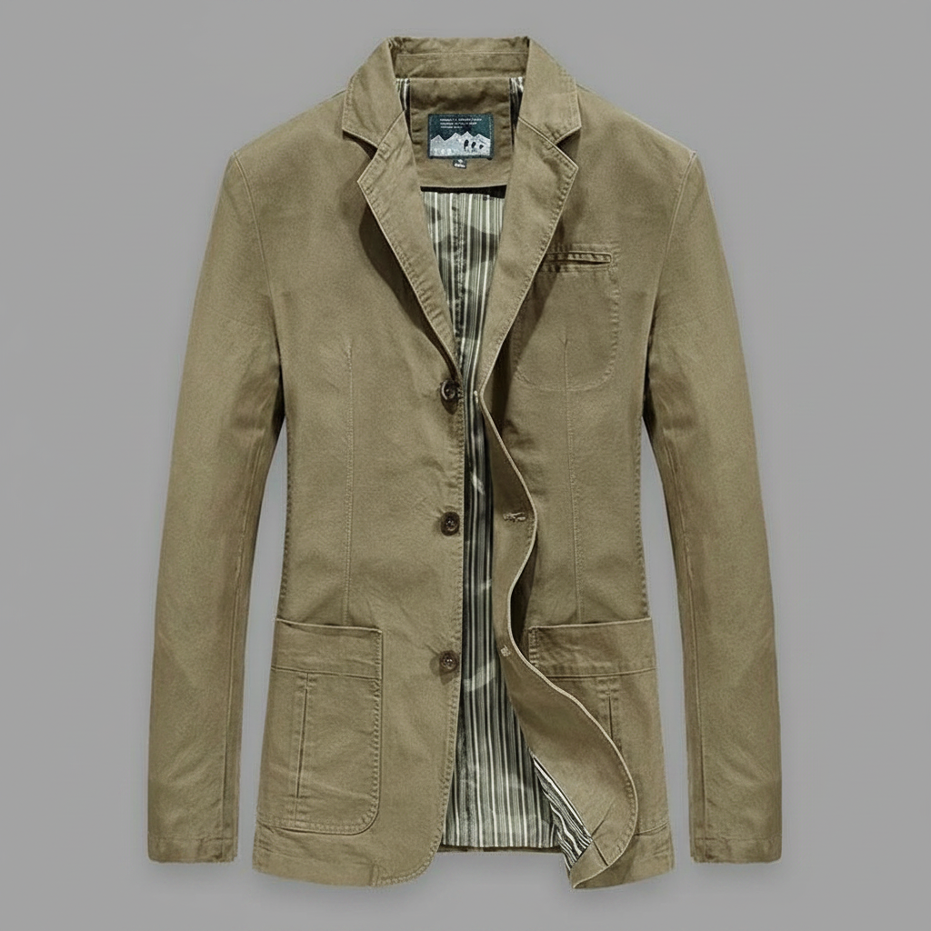 Lettvekts Blazer | Casual Skreddersydd Jakke for Menn