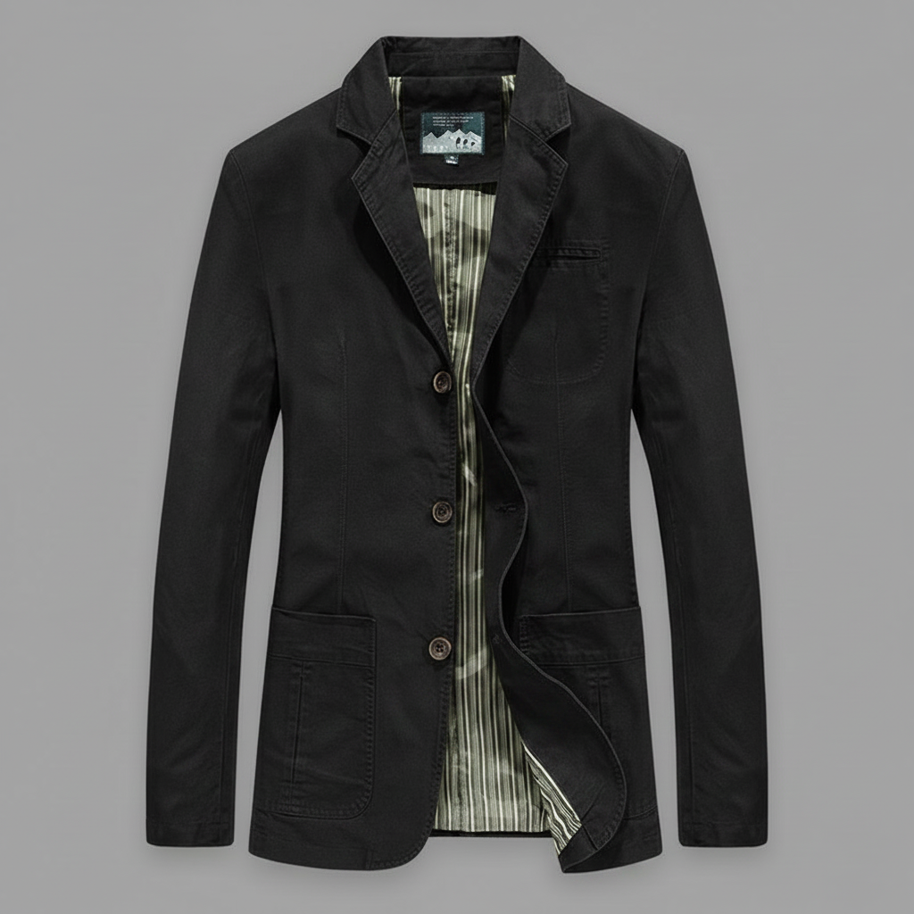 Lettvekts Blazer | Casual Skreddersydd Jakke for Menn
