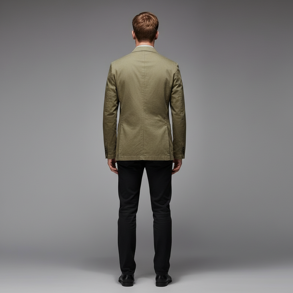Lettvekts Blazer | Casual Skreddersydd Jakke for Menn