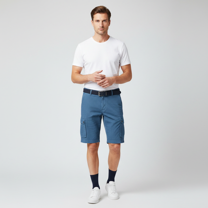 Cargo Shorts Med Elastisk Linning | Herreshorts For Fritid