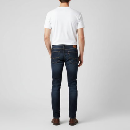 Komfortable Jeans Herre | Klassisk Rett Passform