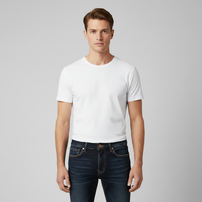 Komfortable Jeans Herre | Klassisk Rett Passform