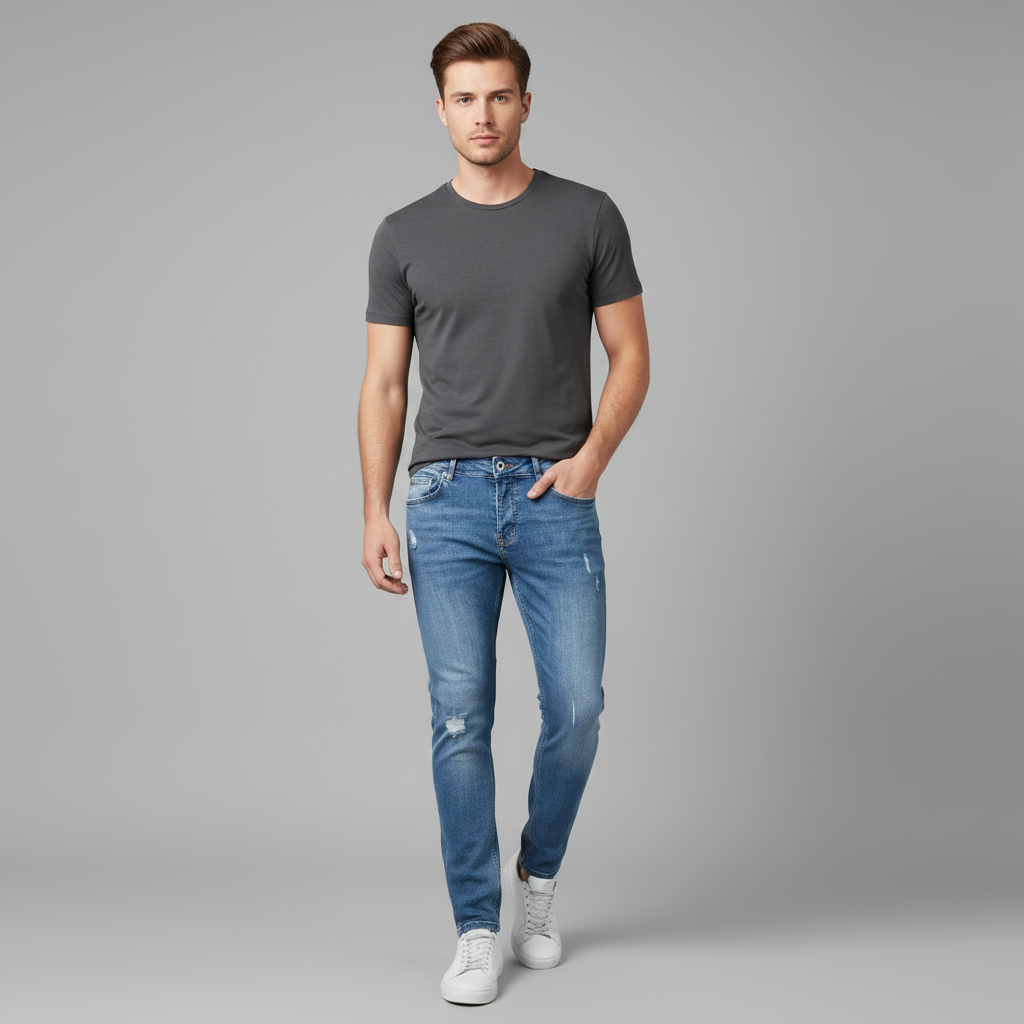 Liam Slim Fit Jeans | Rive Design i Denim for Herre