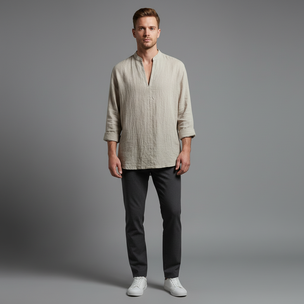 Levi-skjorte | Lett sommerskjorte for menn