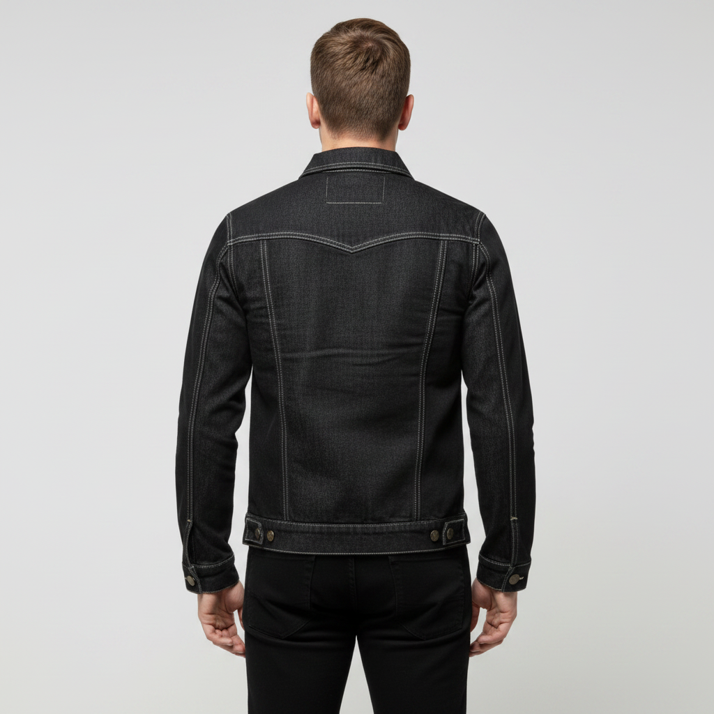 Dongerijakke Herre | Trucker Snitt Uformell Stil
