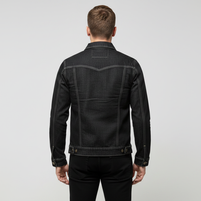 Dongerijakke Herre | Trucker Snitt Uformell Stil