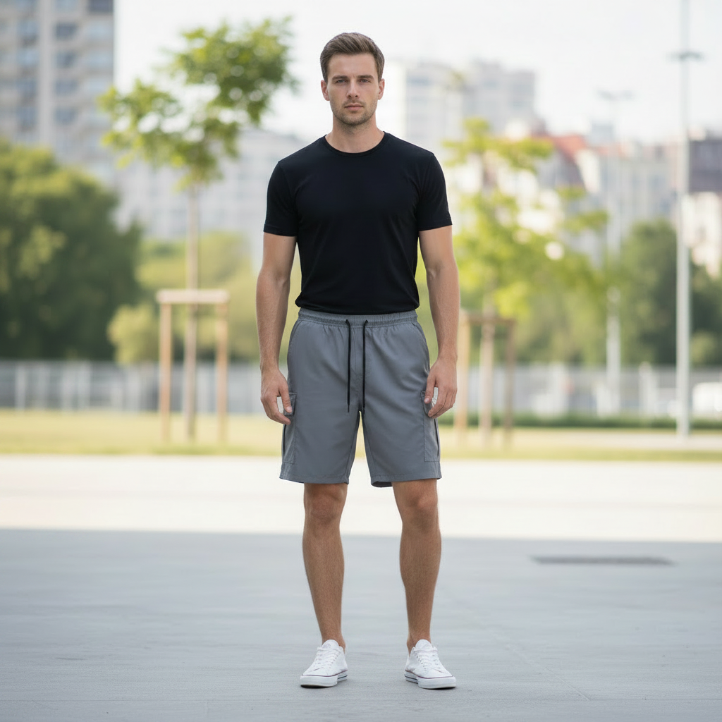 Cargo Shorts med Snøring | Herreshorts Komfortabel Passform