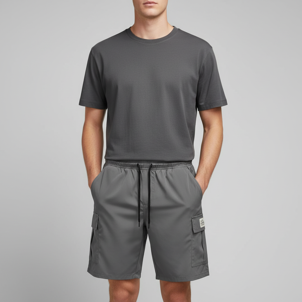 Cargo Shorts med Snøring | Herreshorts Komfortabel Passform