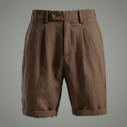 Lyocell Plisserte Chinoshorts | Sommer Shorts for Menn