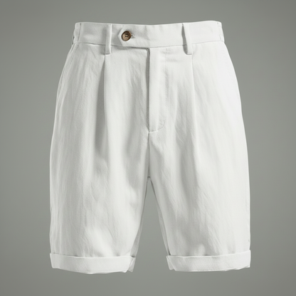 Lyocell Plisserte Chinoshorts | Sommer Shorts for Menn