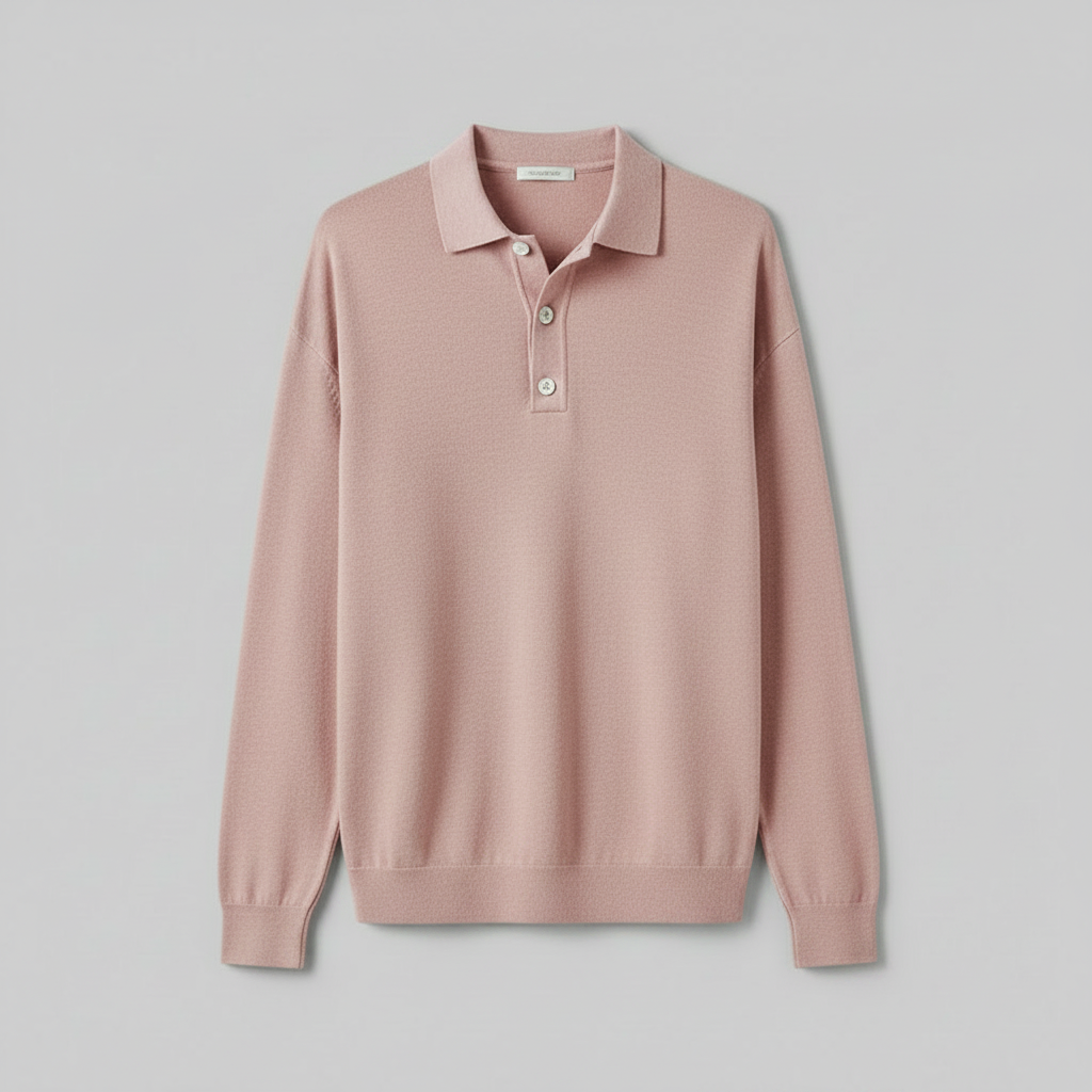 Langermet Polo Skjorte Herre | Klassisk og Komfortabel