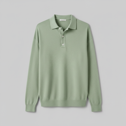 Langermet Polo Skjorte Herre | Klassisk og Komfortabel