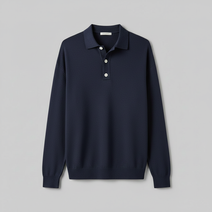 Langermet Polo Skjorte Herre | Klassisk og Komfortabel