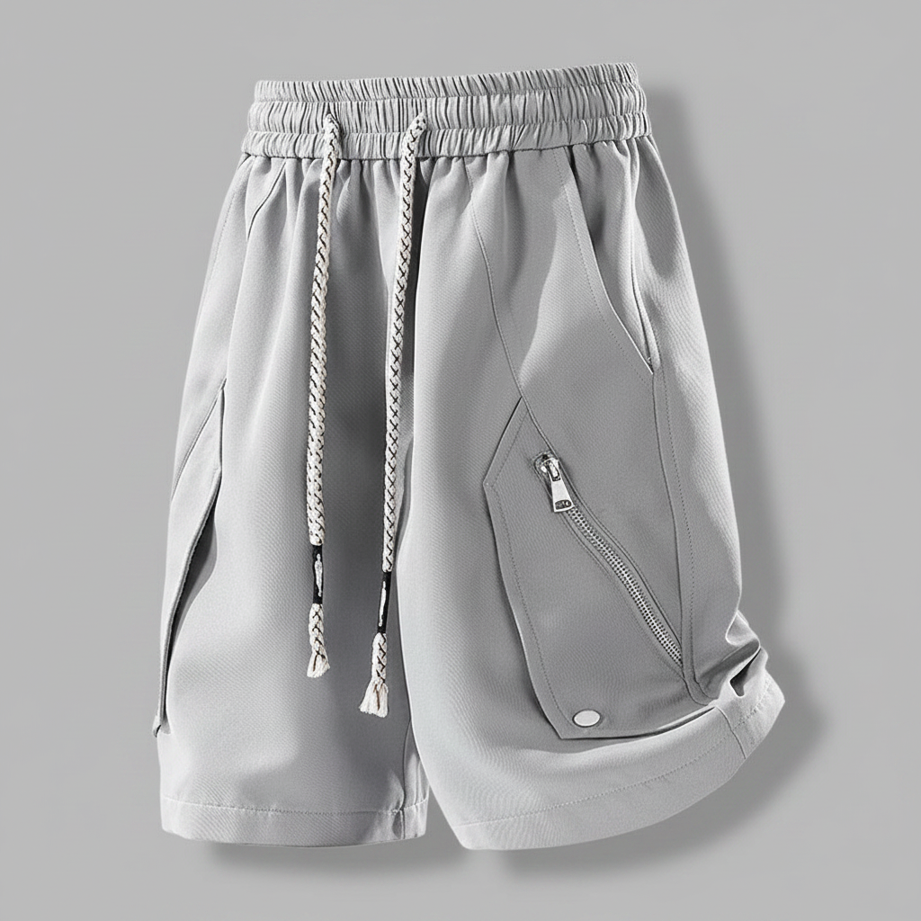 Moderne Utility Shorts med Glidelåslommer | Bruksshorts for Hverdag