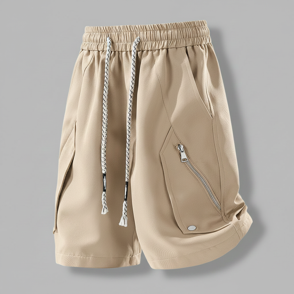 Moderne Utility Shorts med Glidelåslommer | Bruksshorts for Hverdag