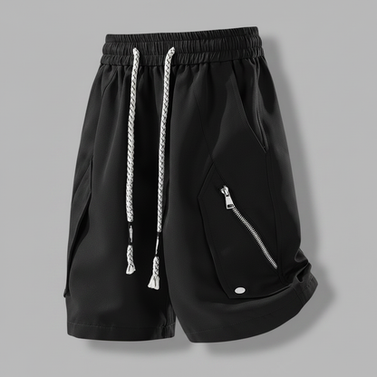 Moderne Utility Shorts med Glidelåslommer | Bruksshorts for Hverdag