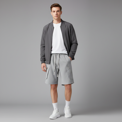 Moderne Utility Shorts med Glidelåslommer | Bruksshorts for Hverdag