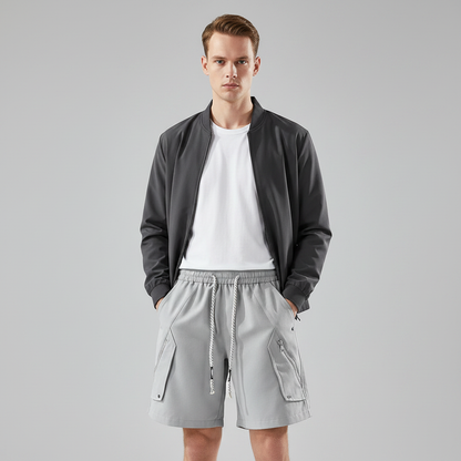 Moderne Utility Shorts med Glidelåslommer | Bruksshorts for Hverdag